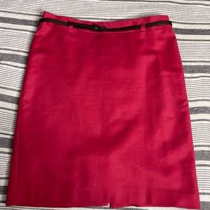 Pink pencil skirt